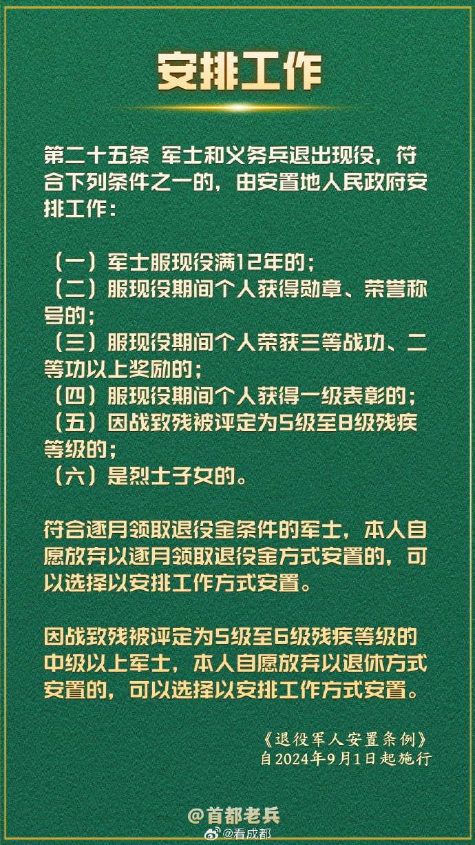 最新四级士官安置规定解读